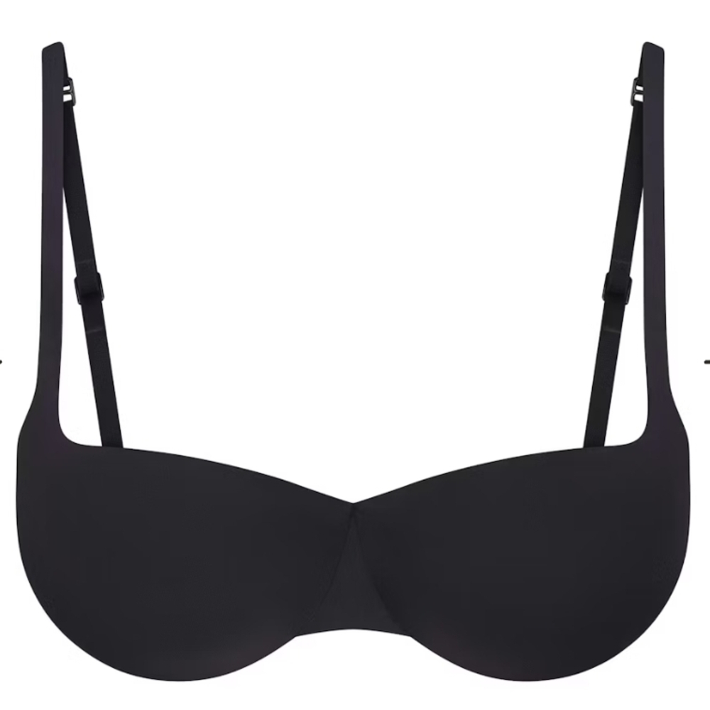 SKIMS Classic Black Underwire push up Bra